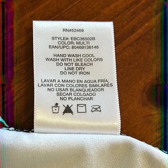 Essentials by Body Concepts 0X 2 Piece Swimsuit Halter Pin Up Girl Retro Look - Picture 4 of 9